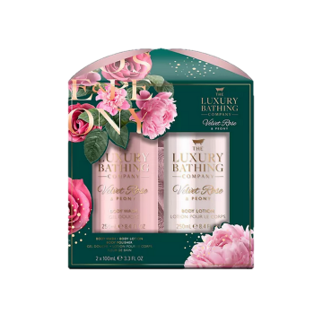 The Luxury Bathing Velvet Rose & Peony Glamorous Glow Gift Set [CB2407]