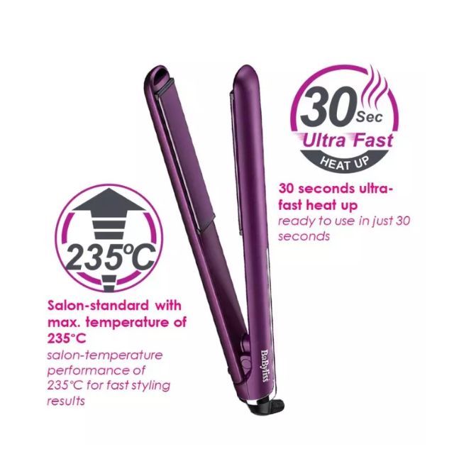 Babyliss Velvet Orchid 235 Straightener 2513U E53013