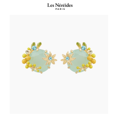 Les Néréides Earring Mimosa and Star Arise NOTES DE COEUR [LNAQNC101T/1]