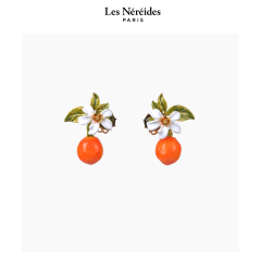 Les Néréides Earrings Orange and Orange Blossom JARDINS DE PROVENCE [LNABJP105T/1]