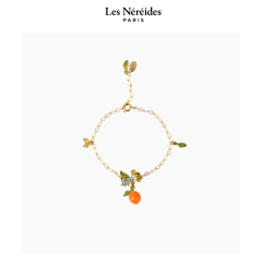 Les Néréides Bracelet Orange and Little Leaves JARDINS DE PROVENCE [LNABJP203/1]
