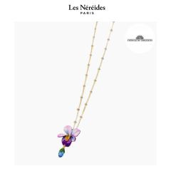 Les Néréides x VERSAILLES Necklace Violet Flower CHÂTEAU DE VERSAILLES [LNAVVE302/1]