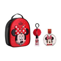 Minnie 3D Zip Case EDT 100ml + Lip Gloss w Pompom Charm [YAV302]