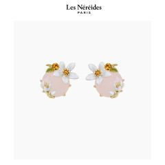 Les Néréides Earring Orange Blossom and Honey Crystal NOTES DE COEUR [LNAQNC103T/1]