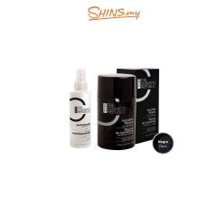 TheCosmeticRepublic Keratin Fibers Hair Densifyer 12.5g Black [TCR1101] + [FREE] Multivitamin Hair Spray [TCR1201]