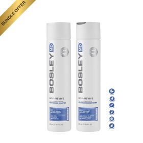 BOSLEY BosRevive Non Color-Treated Hair Nourishing Shampoo & Volumizing Conditioner Bundle Deal