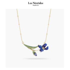 Les Néréides Necklace Siberian Iris LES IRIS DE VINCENT [LNARIV305/1]