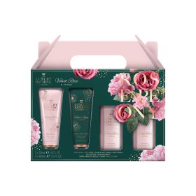 [BUY 1 FREE 1] The Luxury Bathing Velvet Rose & Peony Top To Toe Essentials Gift Set [CB2408]