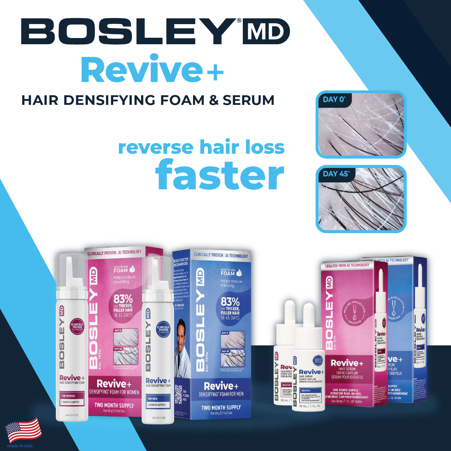 Bosley Foam & Serum banner September