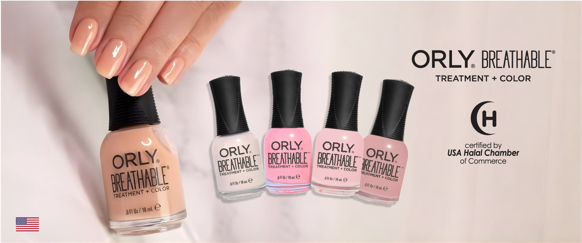ORLY Breathable in Nude colours