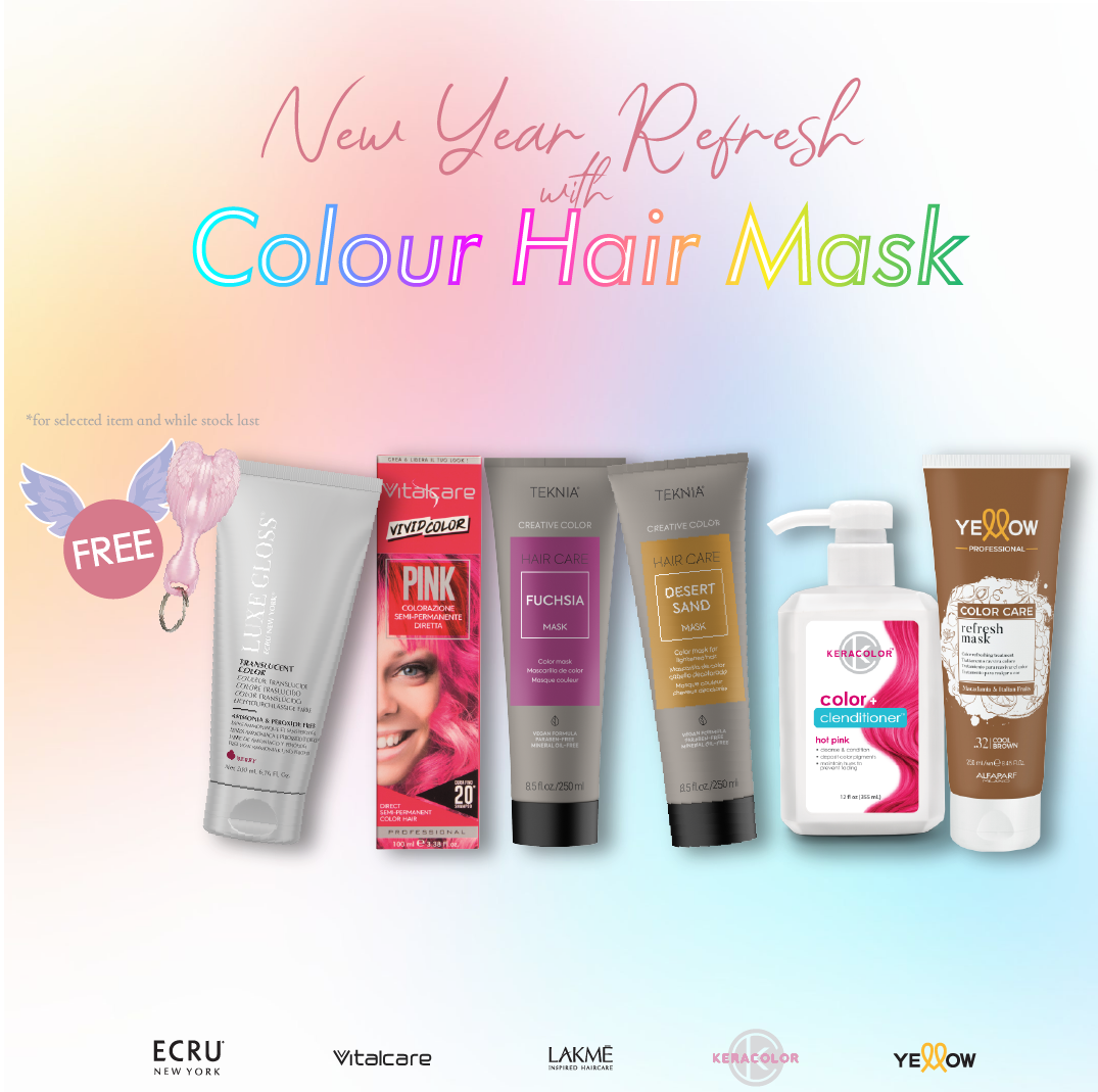 NEW YEAR REFRESH WITH COLOUR HAIR MASK – GWP TANGLE ANGLE KEYRING