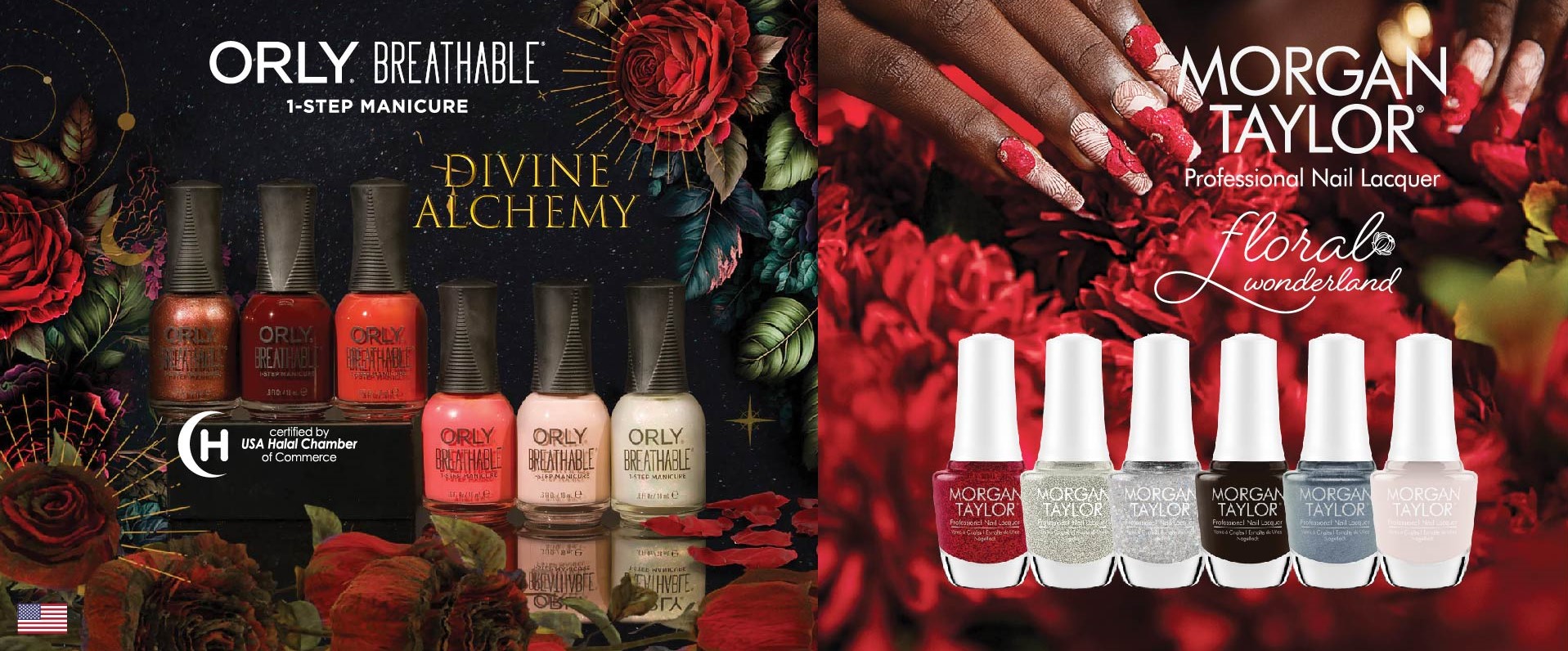 NAIL : ORLY DIVINE X MORGAN TAYLOR FLORAL WONDERLAND