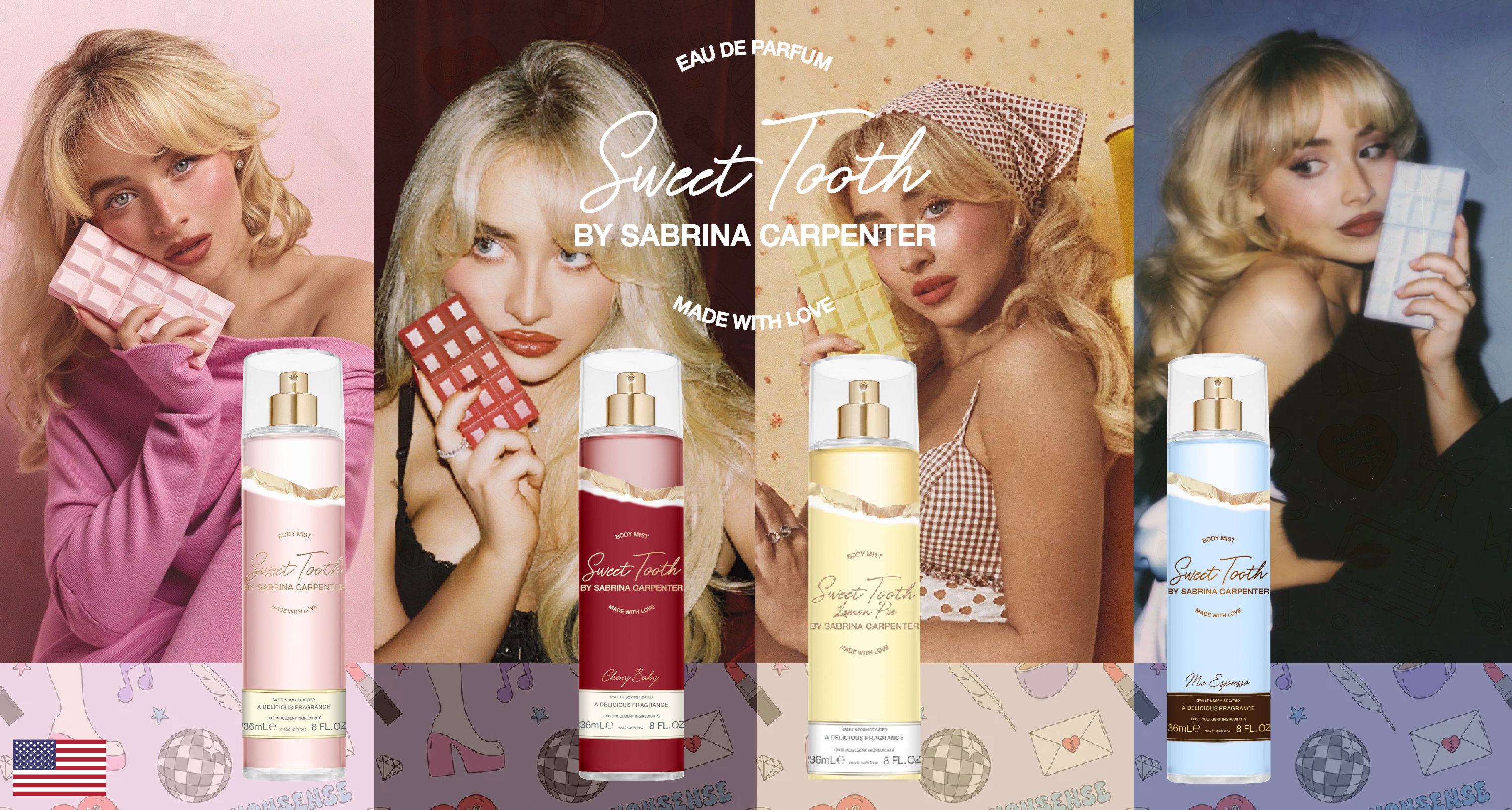 Sabrina Body Spray Banner